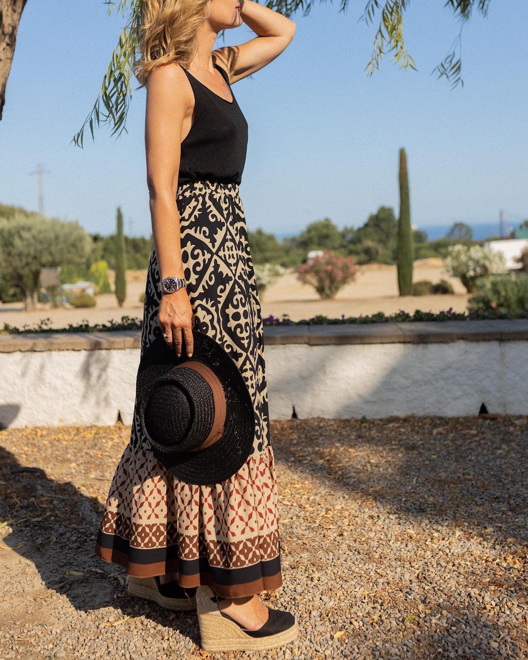 WILMA™|Boho Maxi Rok