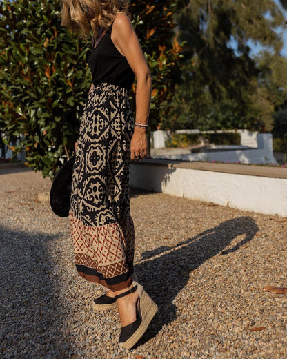 WILMA™|Boho Maxi Rok