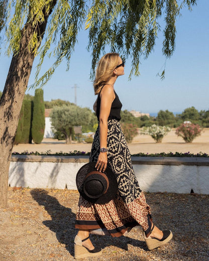 WILMA™|Boho Maxi Rok